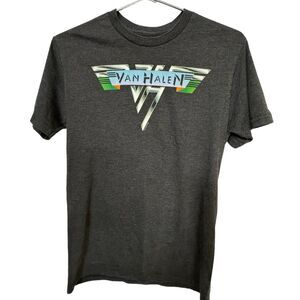 Vintage Gray Rock Band Van Halen 80s Vibe Men’s S T-Shirt MINTY